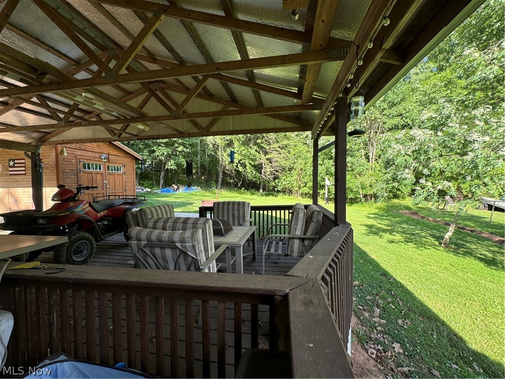 17875 Lashley Road, Unit 403 Senecaville, OH 43780 - Photo 3 of 22 View of patio / terrace featuring a wooden deck