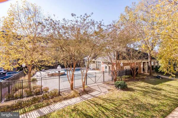 a view of a yard covered in snow