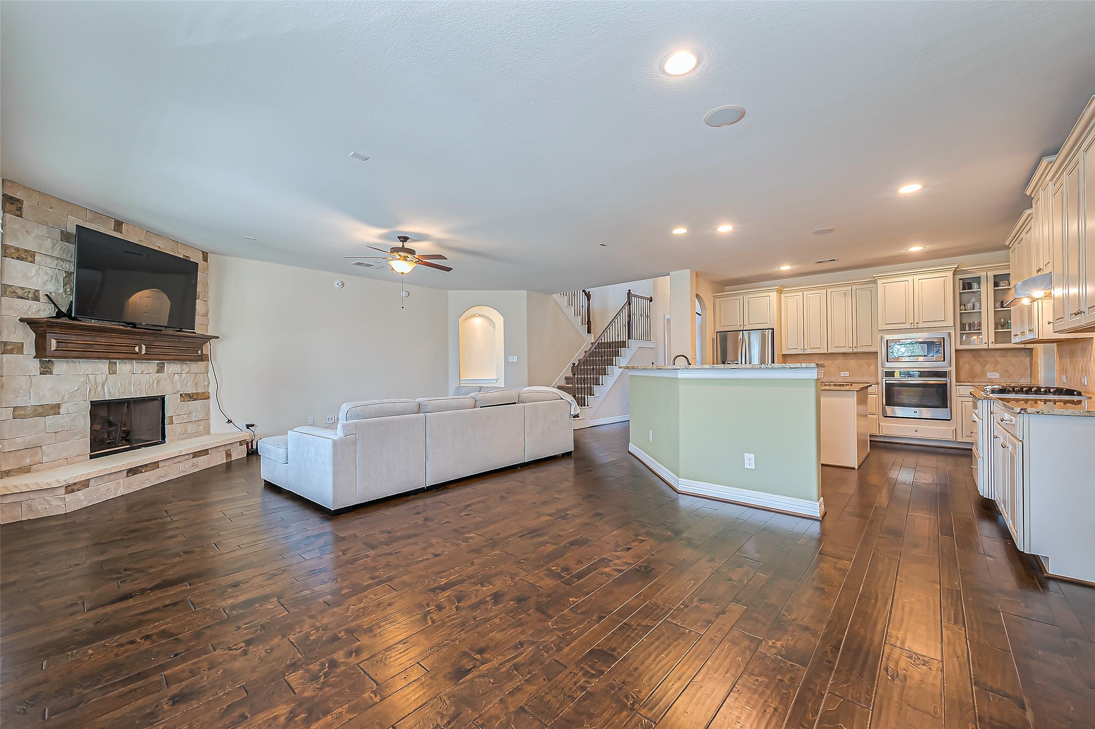 10018 Durango Path Lane Cypress, TX 77433 - Photo 19 of 50 Enjoy seamless living and dining in this open-concept space, perfect for entertaining and everyday comfort.
