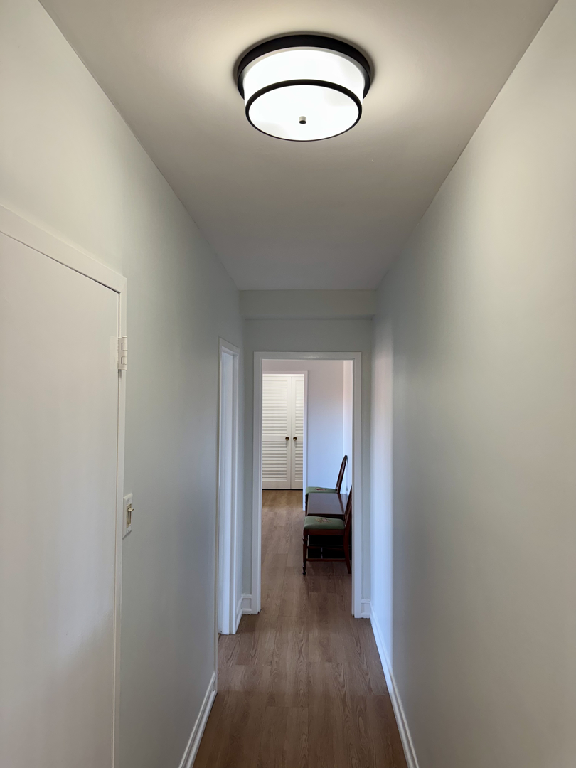 1585 Ridge Avenue, Unit 301 Evanston, IL 60201 - Photo 20 of 29 a view of a room with a mirror and exposed radiator