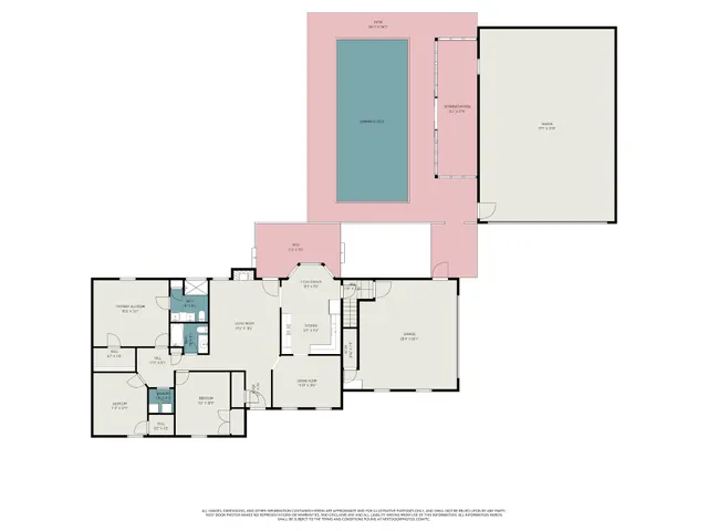 an aerial view of a kitchen
