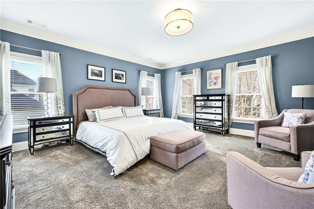 455 High Pointe Trail Roswell, GA 30076 - Photo 23 of 46 a bedroom with bed and a couch