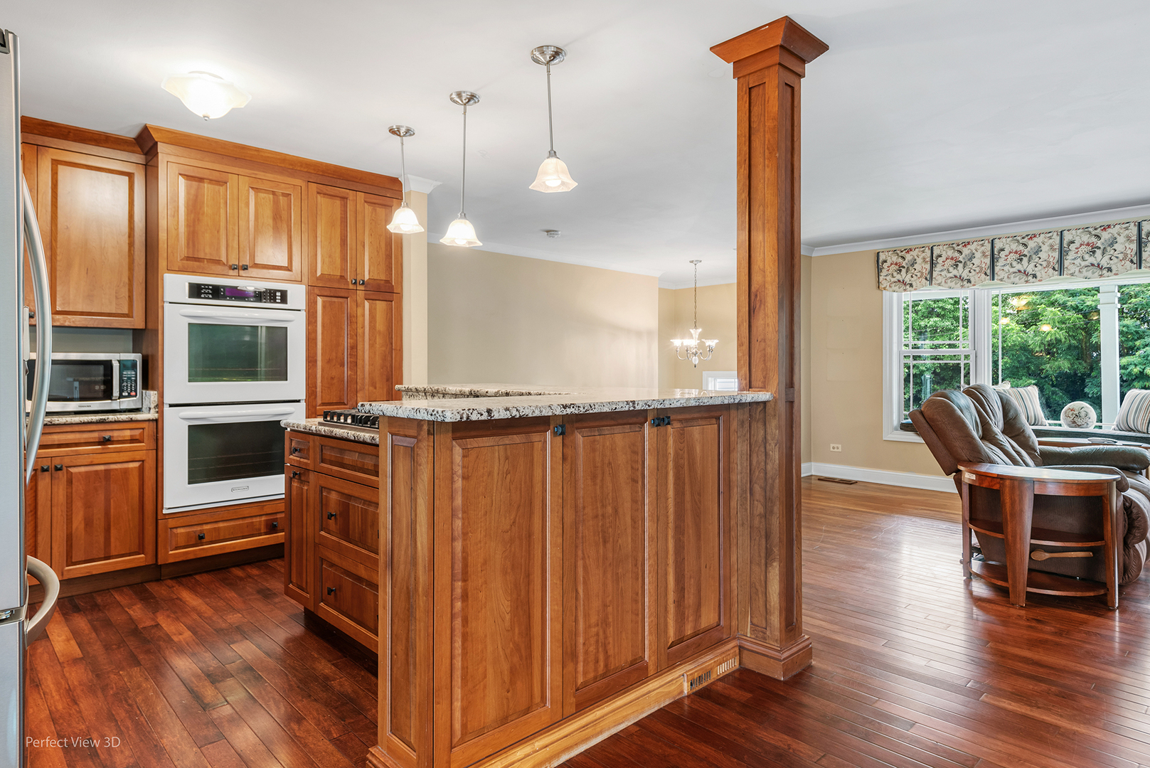 4s070 Rigi Road Naperville, IL 60563 - Photo 6 of 25 a open kitchen with stainless steel appliances granite countertop a stove a refrigerator and a wooden cabinets