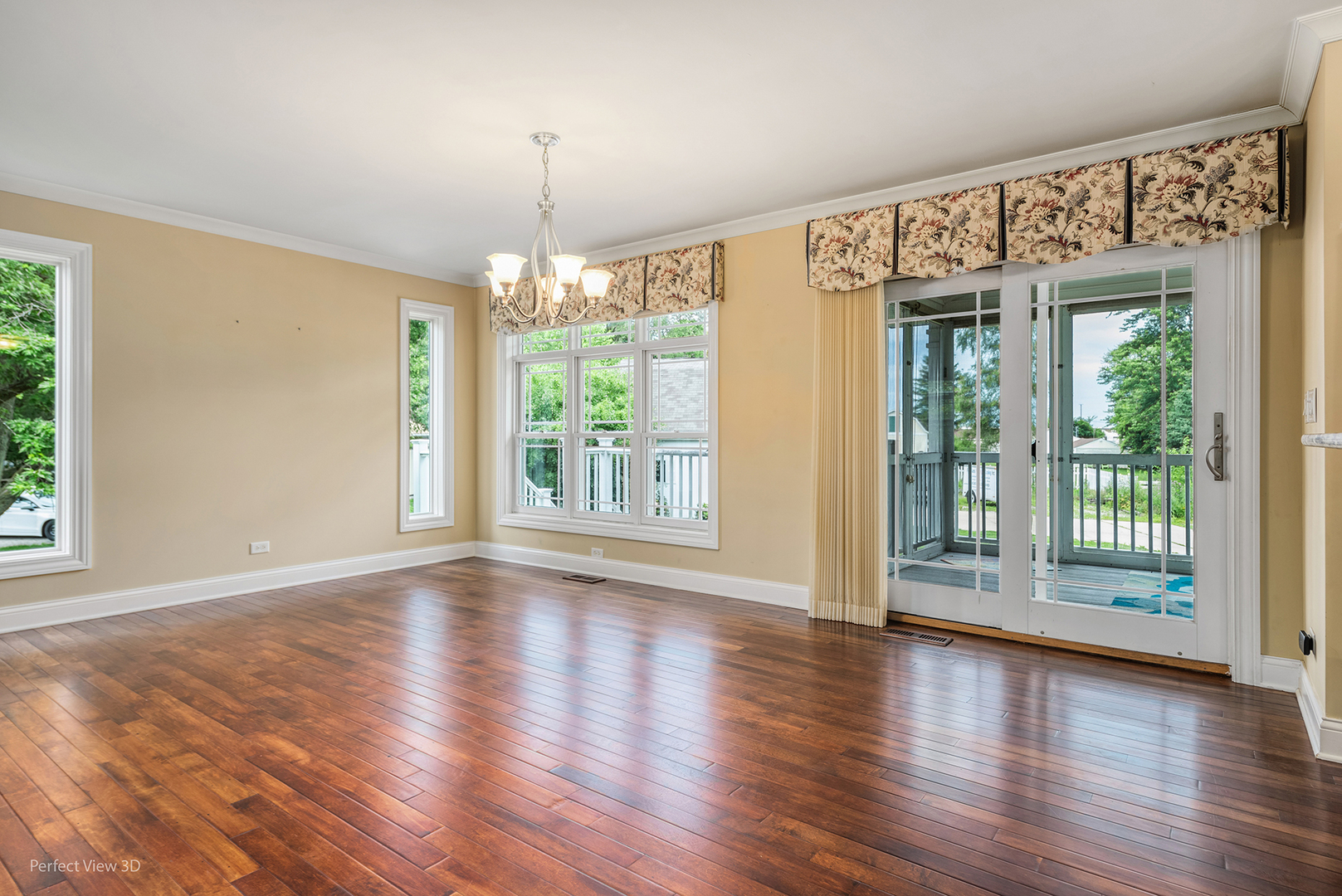 4s070 Rigi Road Naperville, IL 60563 - Photo 9 of 25 a view of an empty room with wooden floor and a window