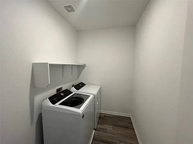 an empty room with closet