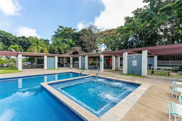front view of house with a swimming pool