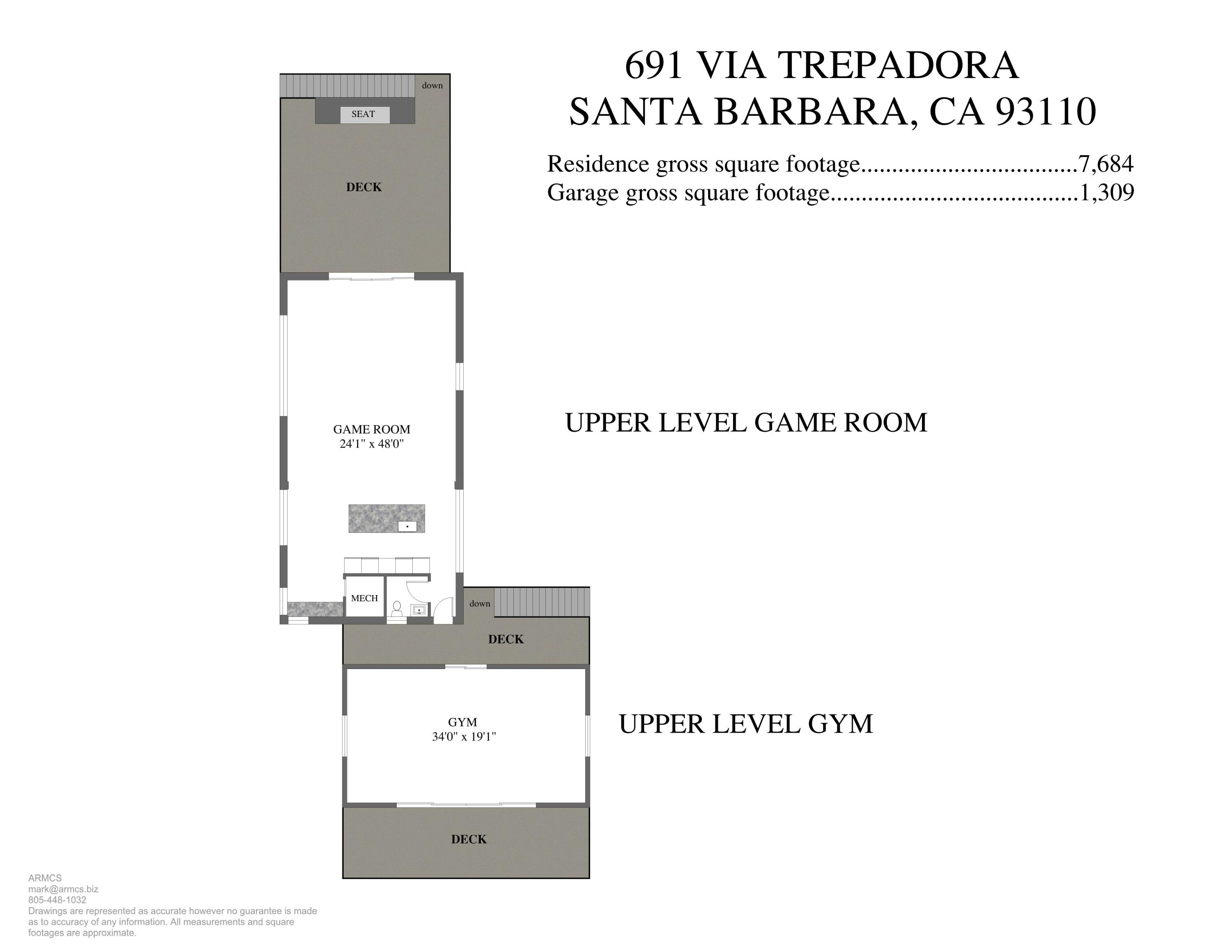691 Via Trepadora Hope Ranch, CA 93110 - Photo 31 of 31 Floor plan