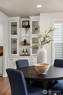 a living room with furniture and view of living room