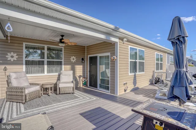 a house view with a seating space
