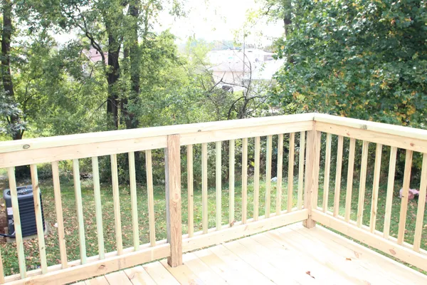a view of a wooden fence