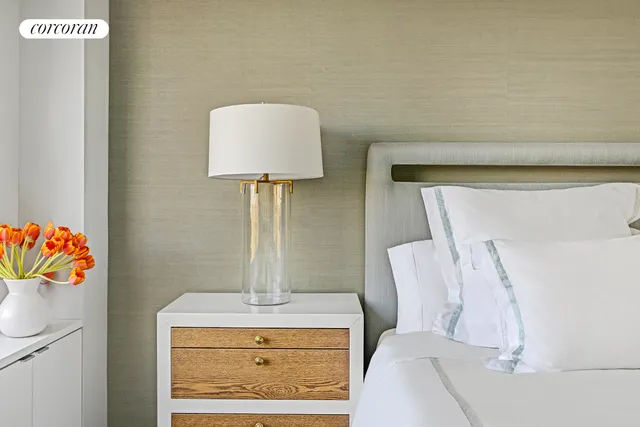 a living room with a couch and a table