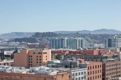 an aerial view of a city