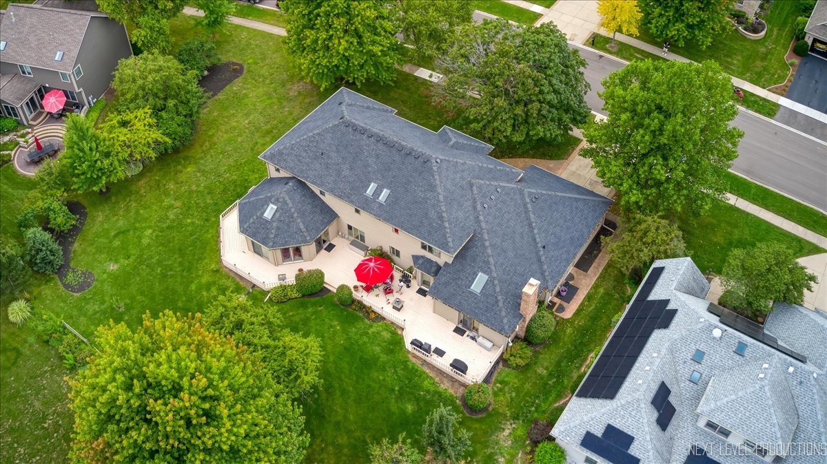 905 Merrill New Road Sugar Grove, IL 60554 - Photo 39 of 44 an aerial view of house with yard