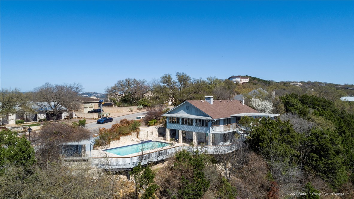 3501 Mt Bonnell Road Austin, TX 78731 - Photo 1 of 1 an aerial view of residential houses with outdoor space and trees