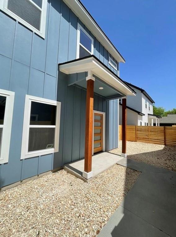 6014 Fairway Street, Unit 2 Austin, TX 78741 - Photo 2 of 20 View of side of property featuring board and batten siding