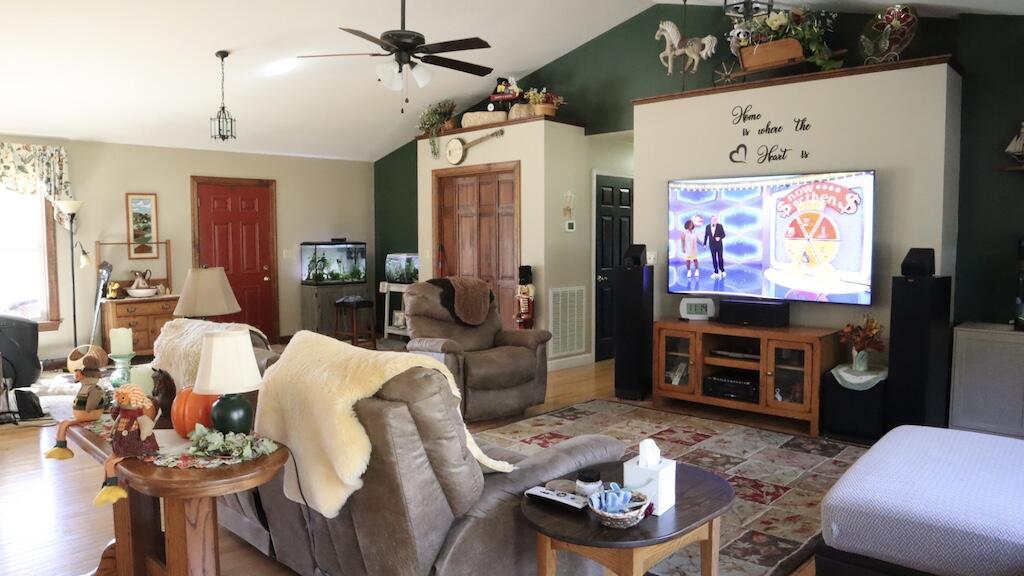 1247 Cannady School Road Southeast Floyd, VA 24091 - Photo 15 of 54 a living room with furniture and a flat screen tv