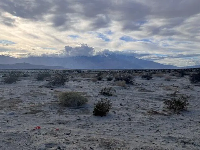 a view of outdoor space and mountain view in back