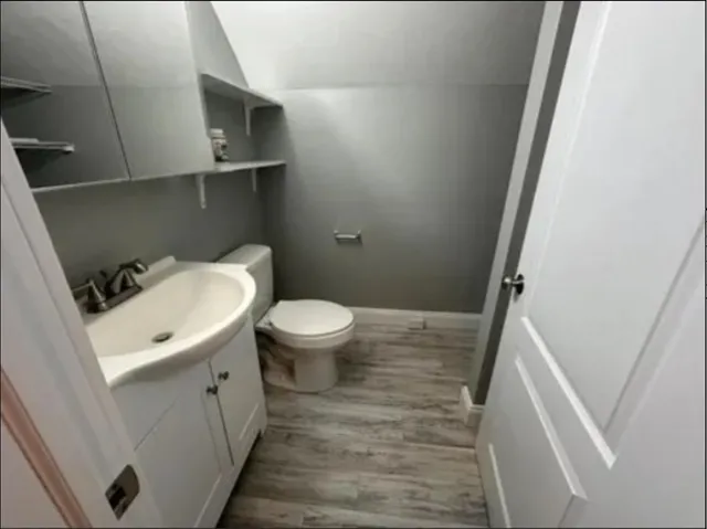 a bathroom with a sink and a toilet