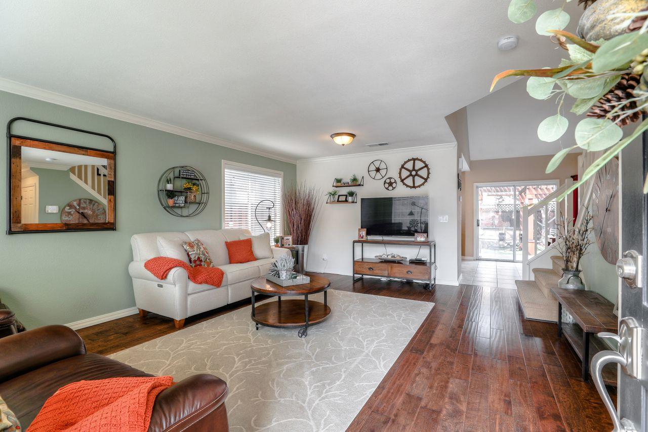 1645 Klipspringer Drive San Jose, CA 95124 - Photo 4 of 47 a living room with furniture fireplace and flat screen tv