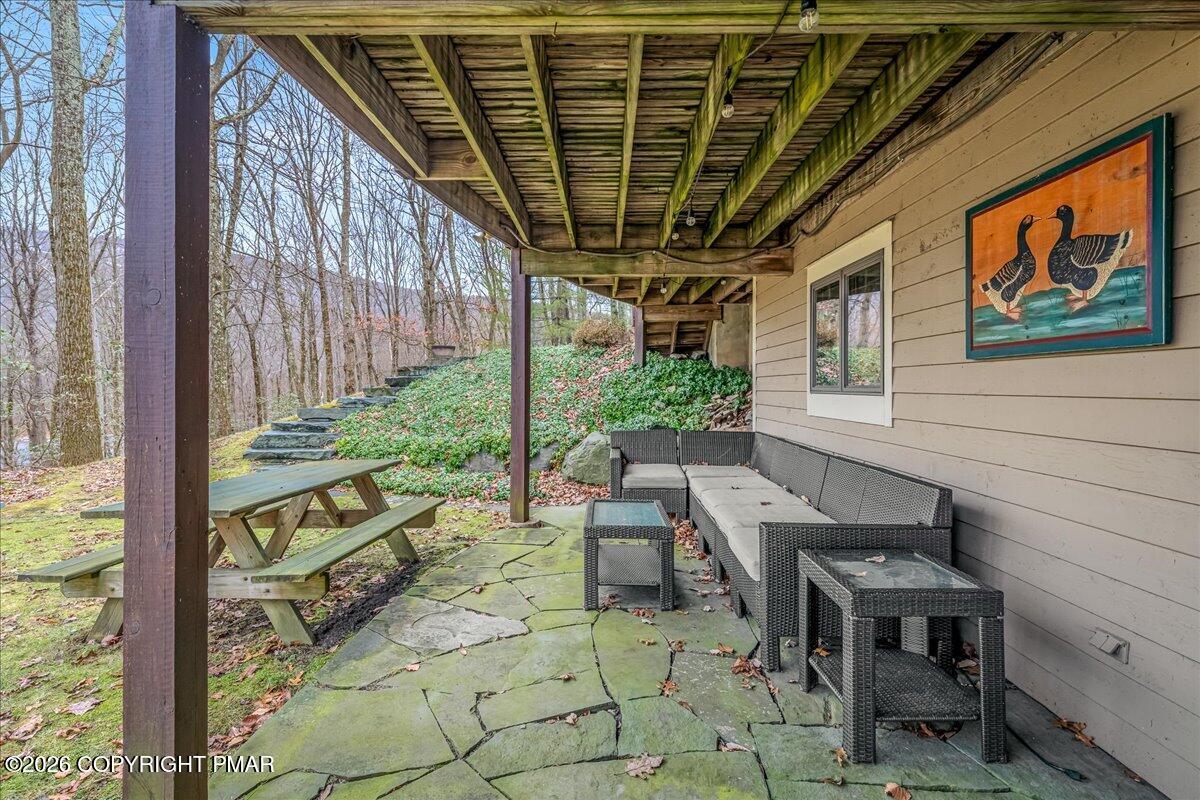 723 Lower Deer Valley Road Tannersville, PA 18372 - Photo 43 of 58 a view of an outdoor space with seating area