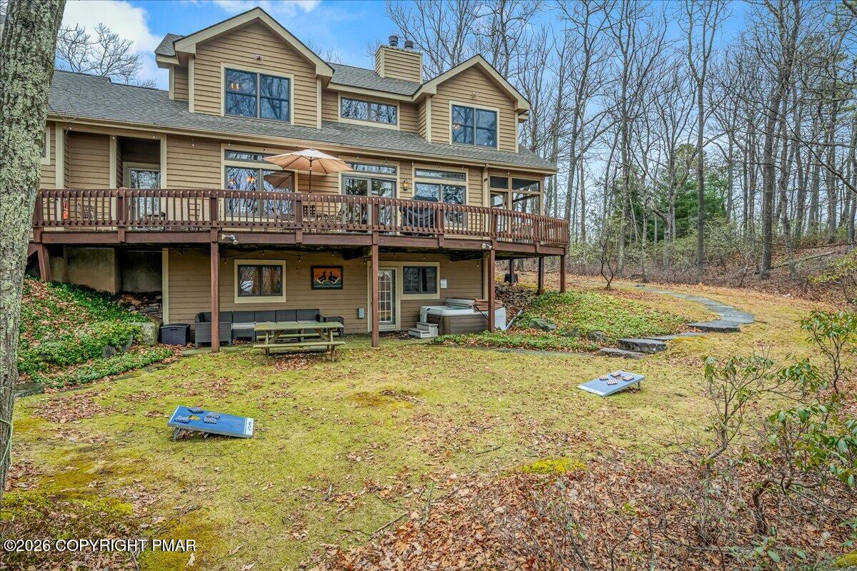 723 Lower Deer Valley Road Tannersville, PA 18372 - Photo 51 of 58 a view of a house with pool yard and sitting area