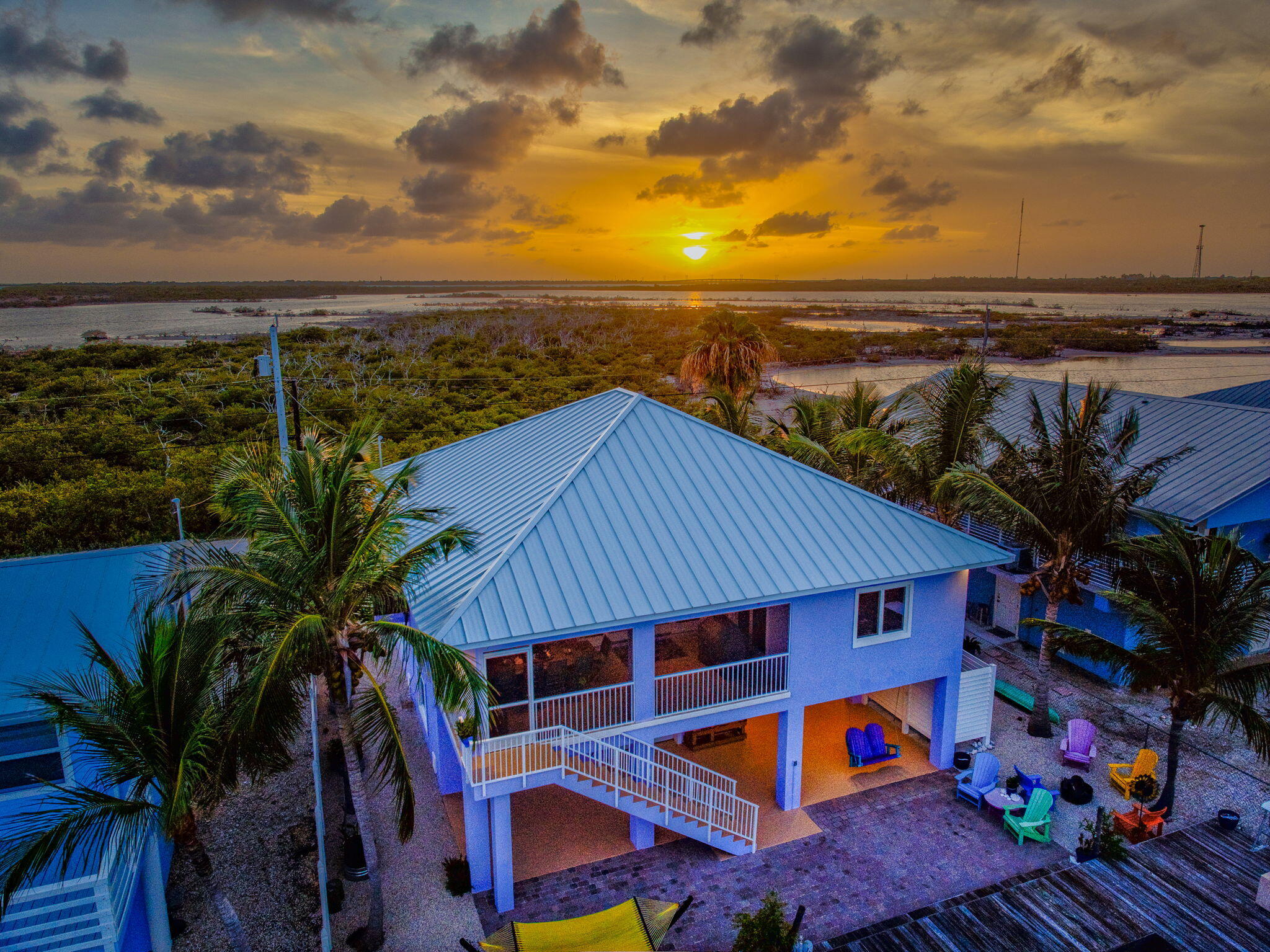 823 Indies Road Summerland Key, FL 33042 - Photo 36 of 48 an outdoor space with furniture and city view