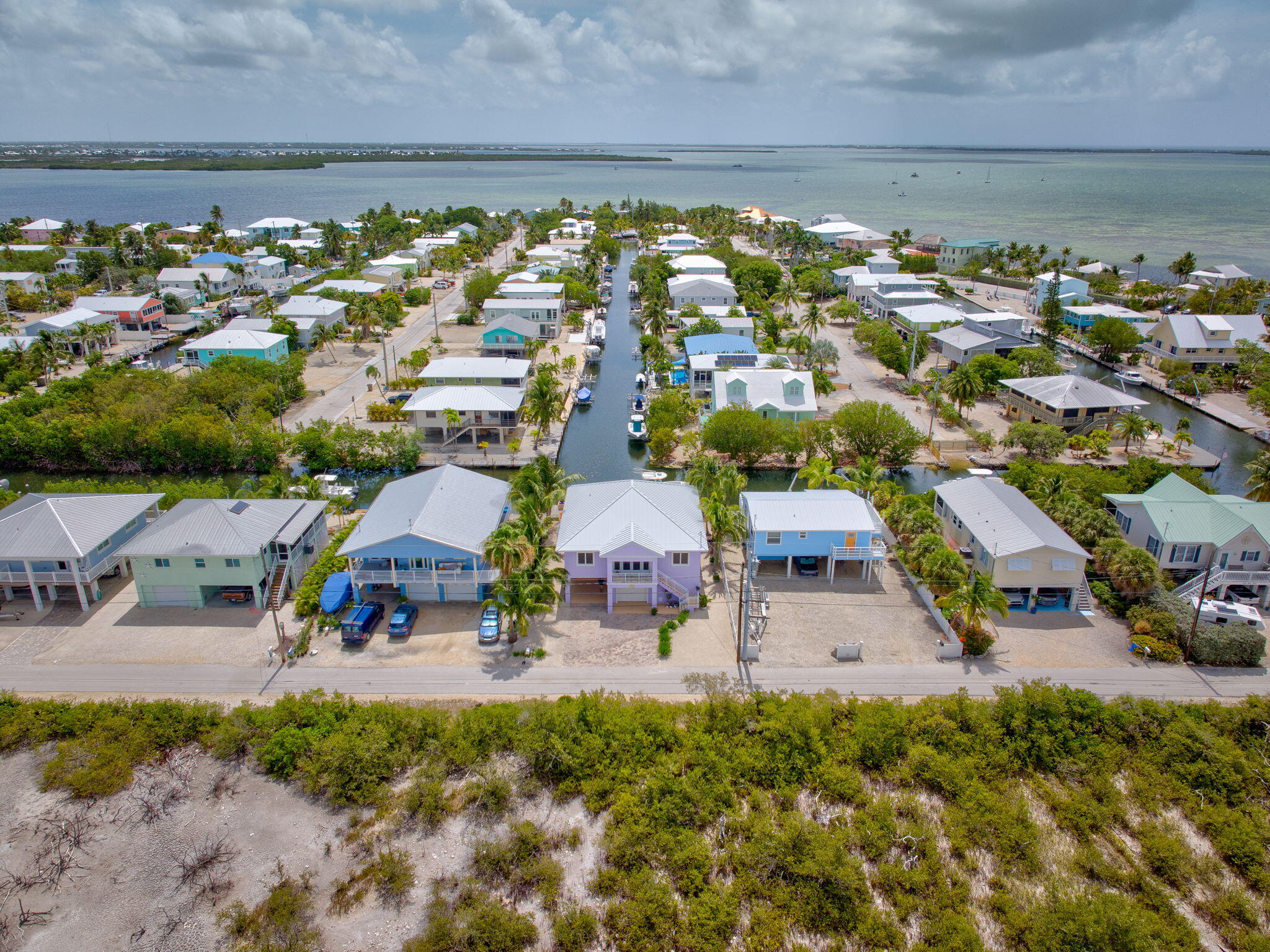 823 Indies Road Summerland Key, FL 33042 - Photo 42 of 48 an aerial view of residential houses with outdoor space