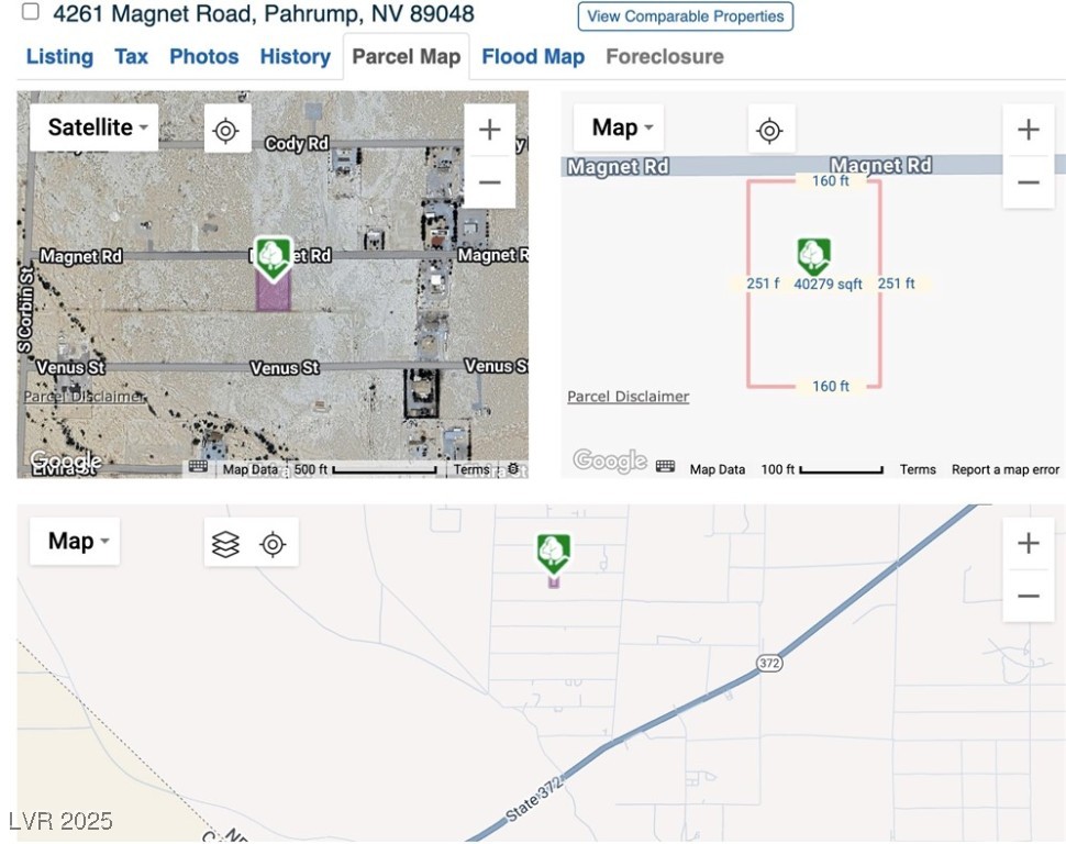 4261 Magnet Road Pahrump, NV 89048 - Photo 3 of 3 Map / location of property area