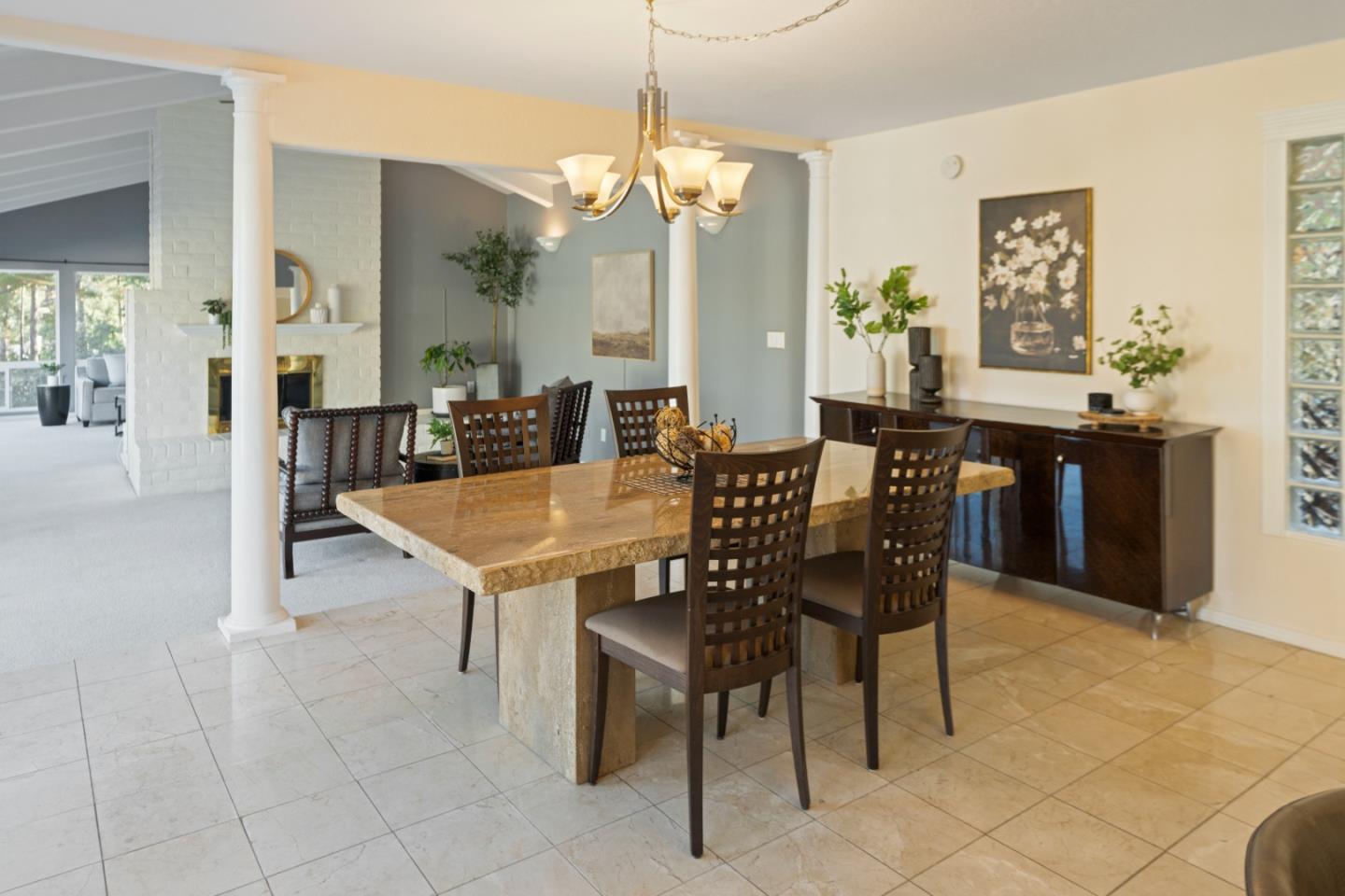 112 Alto Sol Court Scotts Valley, CA 95066 - Photo 13 of 58 a view of a dining room with furniture and window
