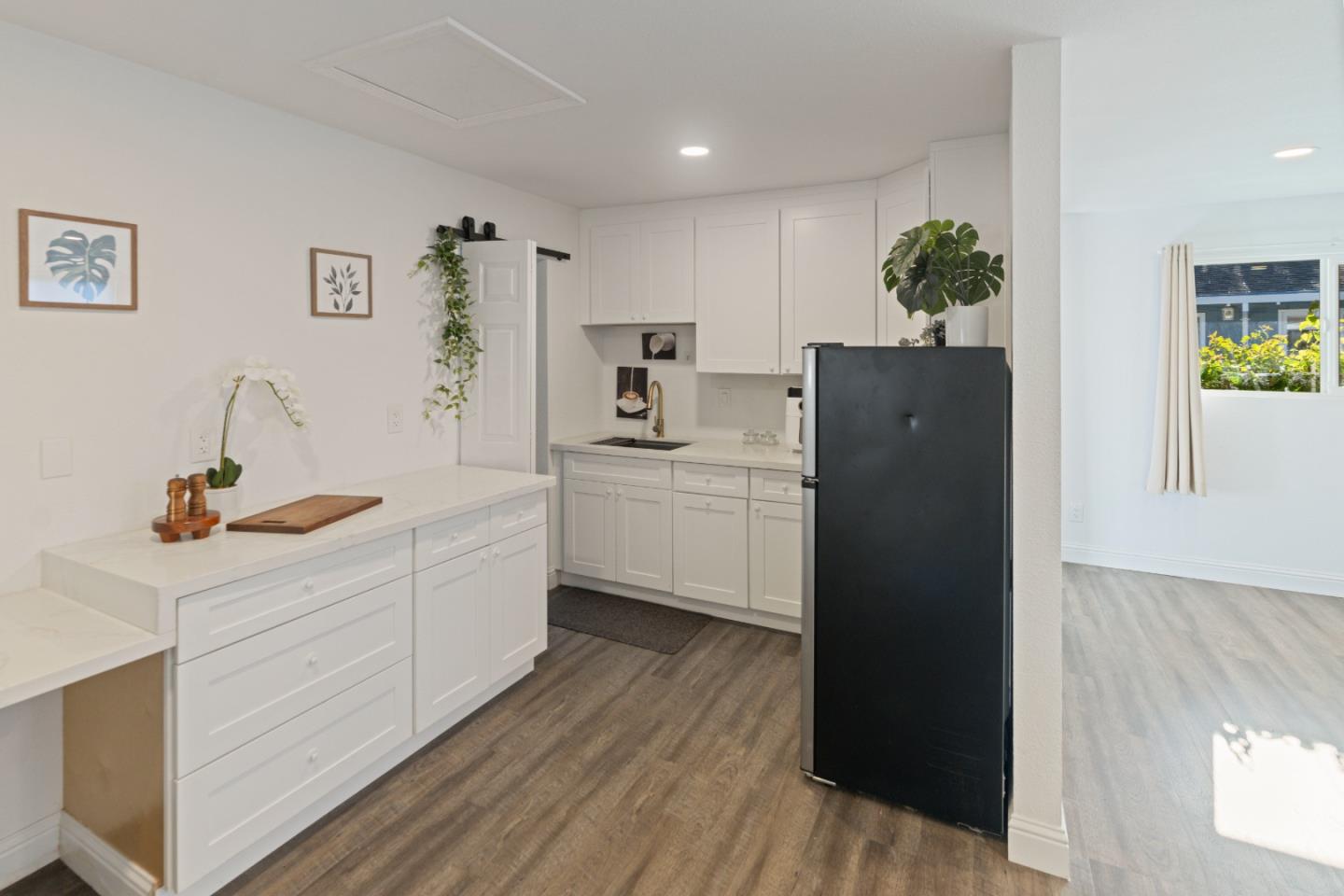 112 Alto Sol Court Scotts Valley, CA 95066 - Photo 35 of 58 a kitchen with a refrigerator and a sink