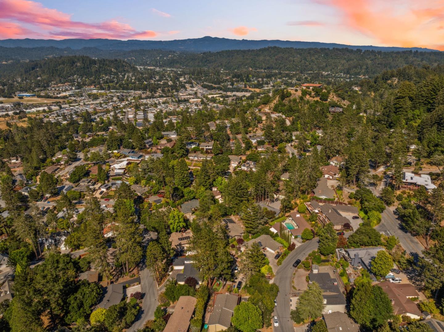 112 Alto Sol Court Scotts Valley, CA 95066 - Photo 56 of 58 a view of a city with mountain
