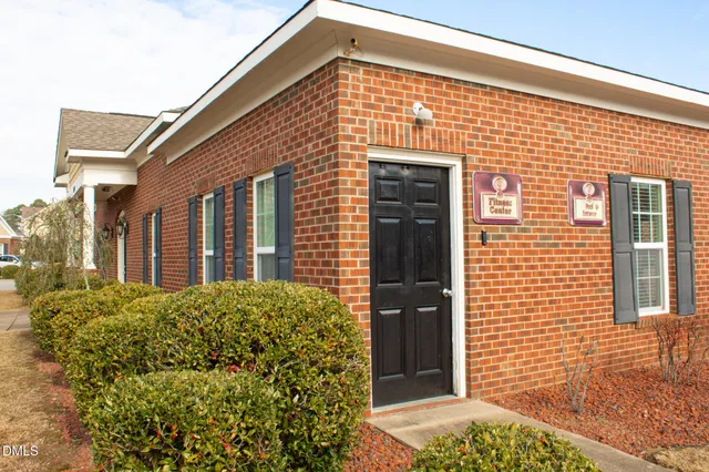 a view of a house with a door