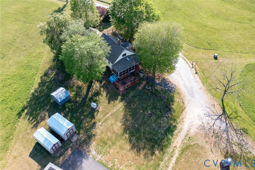 334 Pump Road New Canton, VA 23123 - Photo 3 of 74 an aerial view of garden space with swimming pool