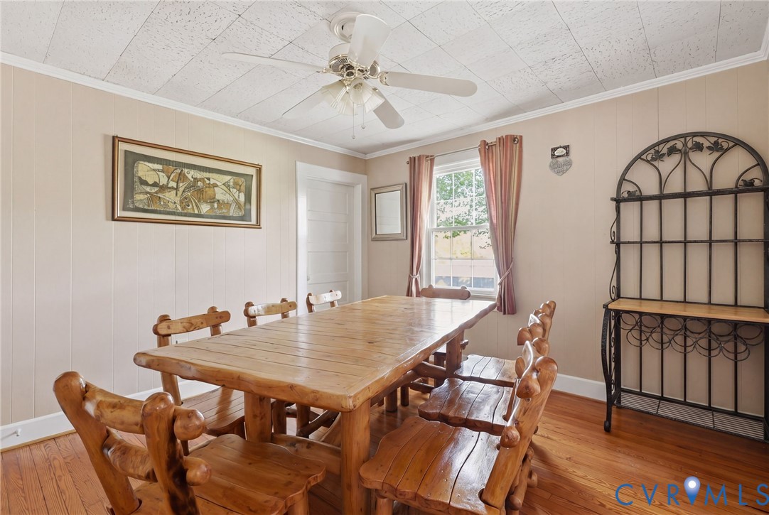 334 Pump Road New Canton, VA 23123 - Photo 7 of 74 a view of a dining room with furniture window and wooden floor
