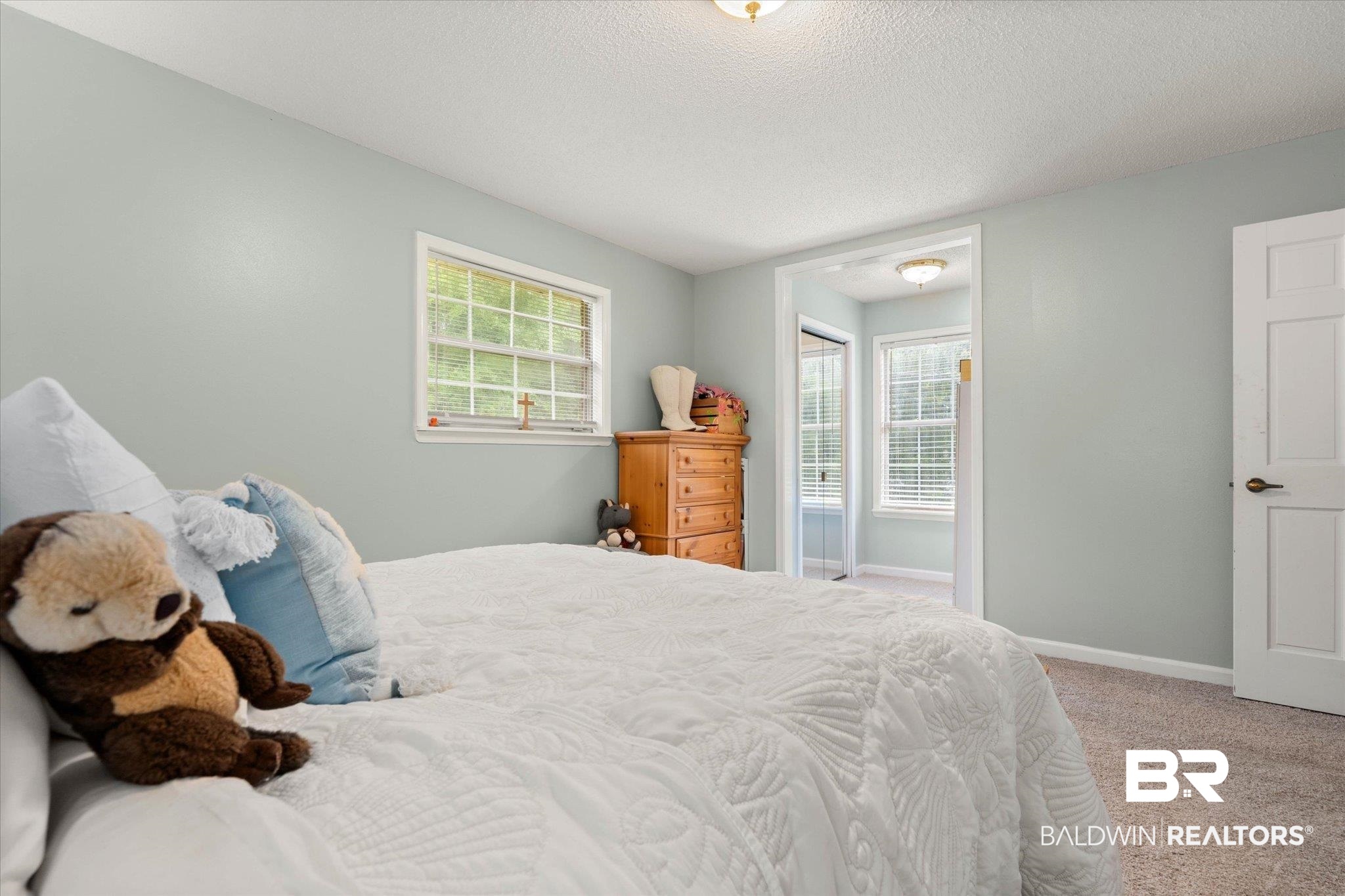 2300 Radcliff Road Saraland, AL 36571 - Photo 28 of 56 Carpeted bedroom with multiple windows and a textured ceiling