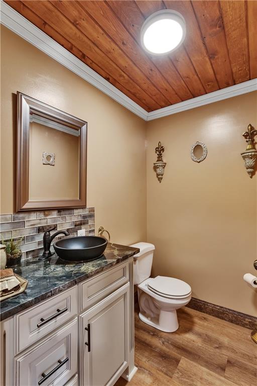 204 South Links Avenue Butler, PA 16001 - Photo 11 of 49 a bathroom with a granite countertop sink a toilet and a mirror