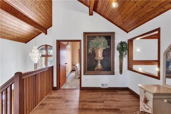 a view of an entryway with a hardwood