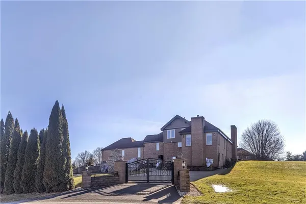 a view of a terrace with a bench