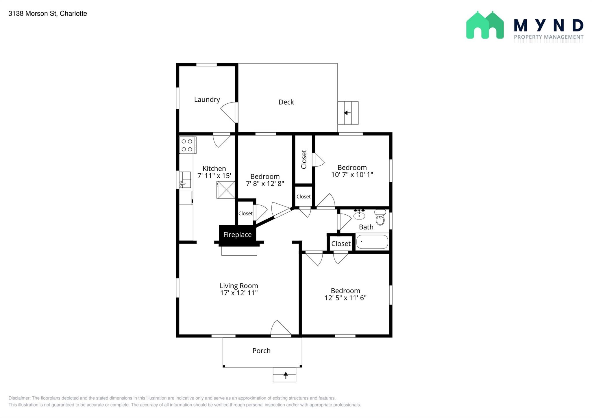 3138 Morson Street Charlotte, NC 28208 - Photo 6 of 21 a picture of a floor plan
