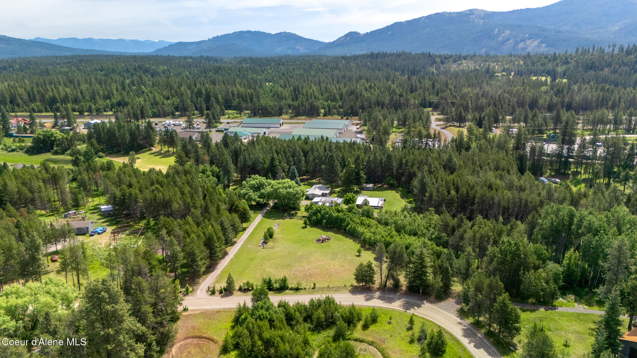 443 Herrmann Lake Road Sagle, ID 83860 - Photo 58 of 63 64 - Herrmann Lake Aerial W