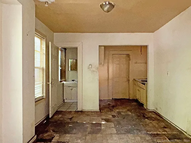 a view of a bathroom with a shower