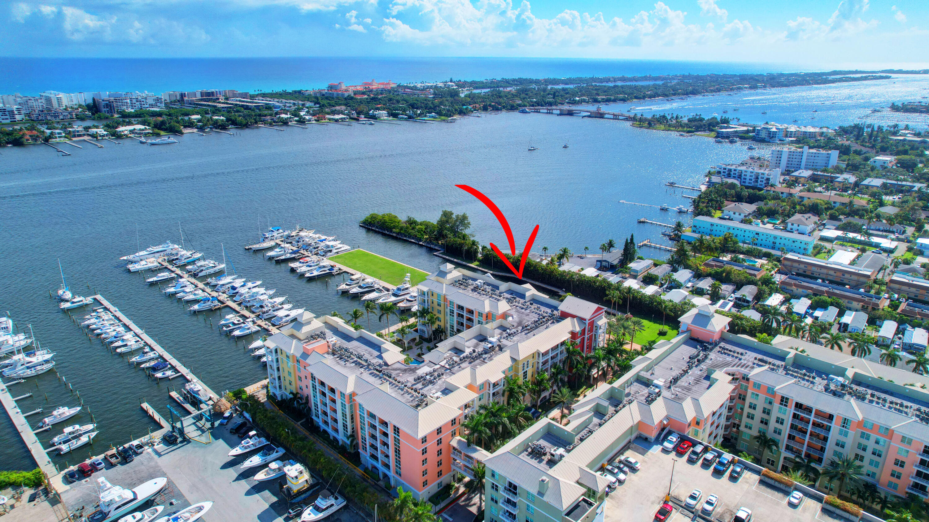 806 East Windward Way, Unit 323 Lantana, FL 33462 - Photo 31 of 32 Aerial - Moorings