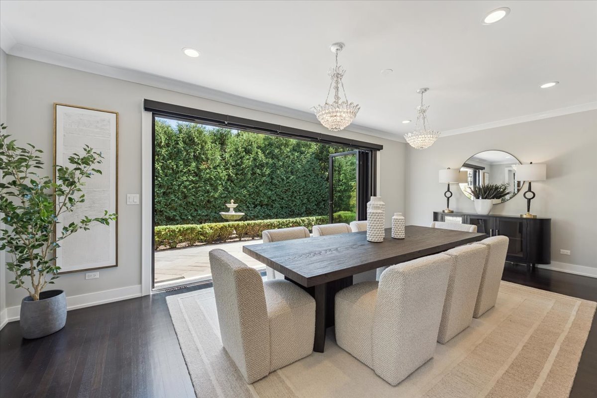 331 Sheridan Road Winnetka, IL 60093 - Photo 29 of 82 a view of a dining room with furniture window and wooden floor