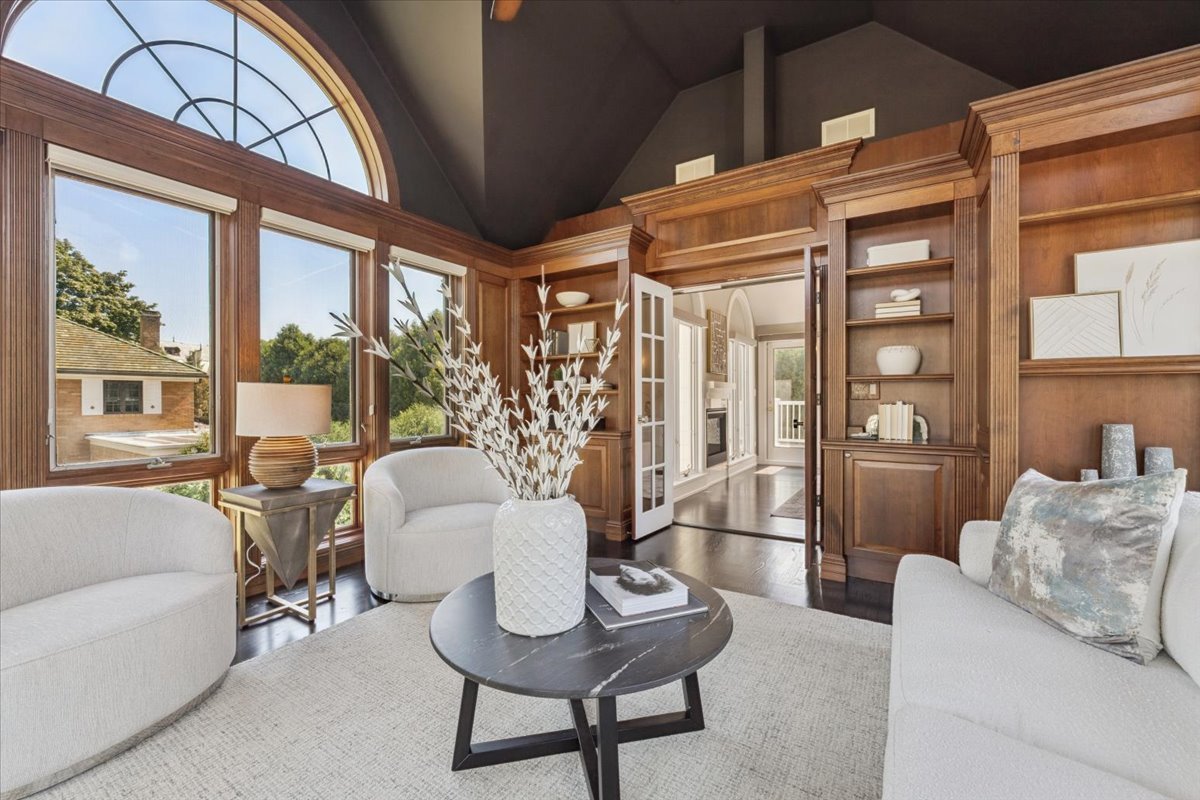331 Sheridan Road Winnetka, IL 60093 - Photo 43 of 82 a living room with furniture and a large window