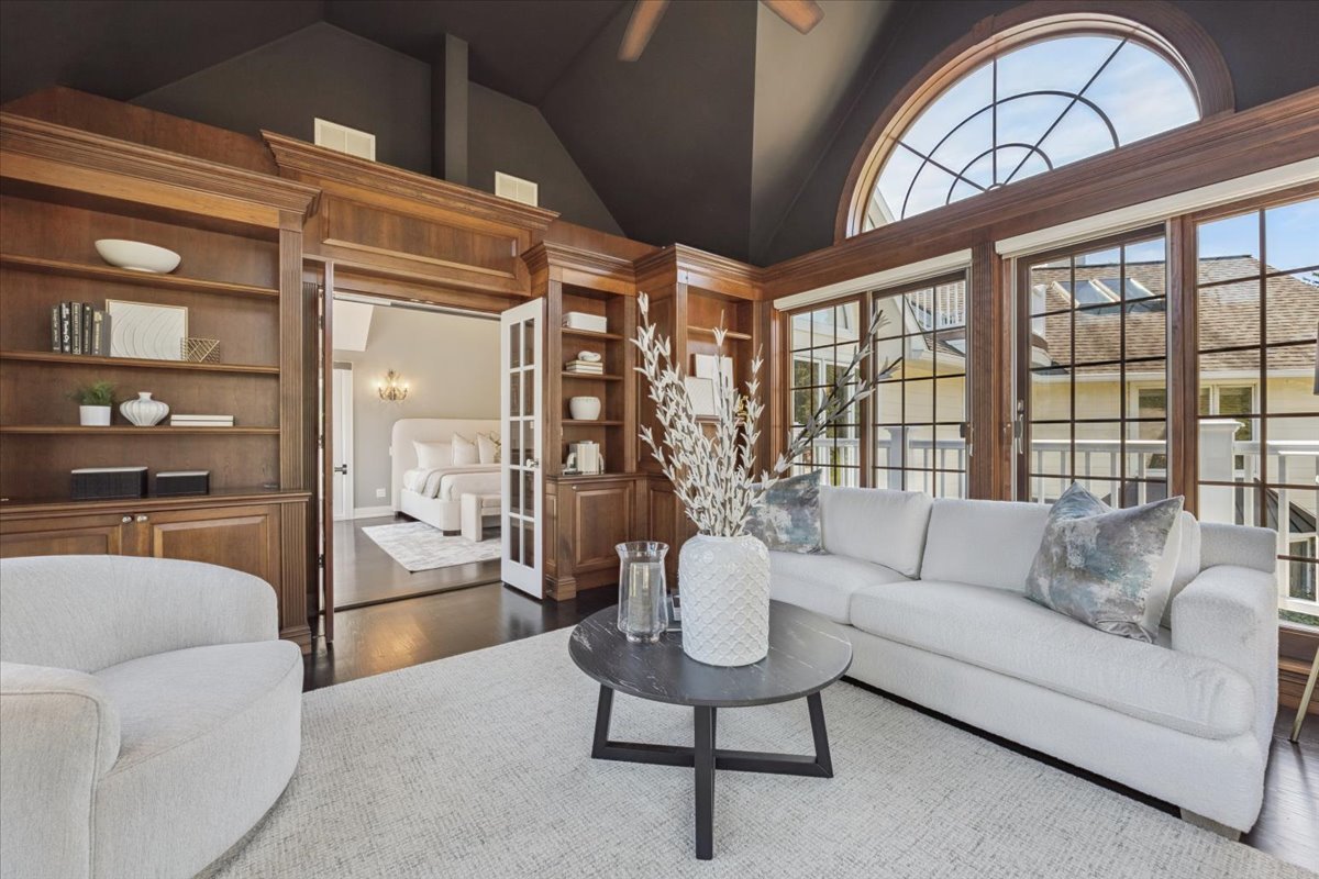 331 Sheridan Road Winnetka, IL 60093 - Photo 44 of 82 a living room with furniture and a floor to ceiling window