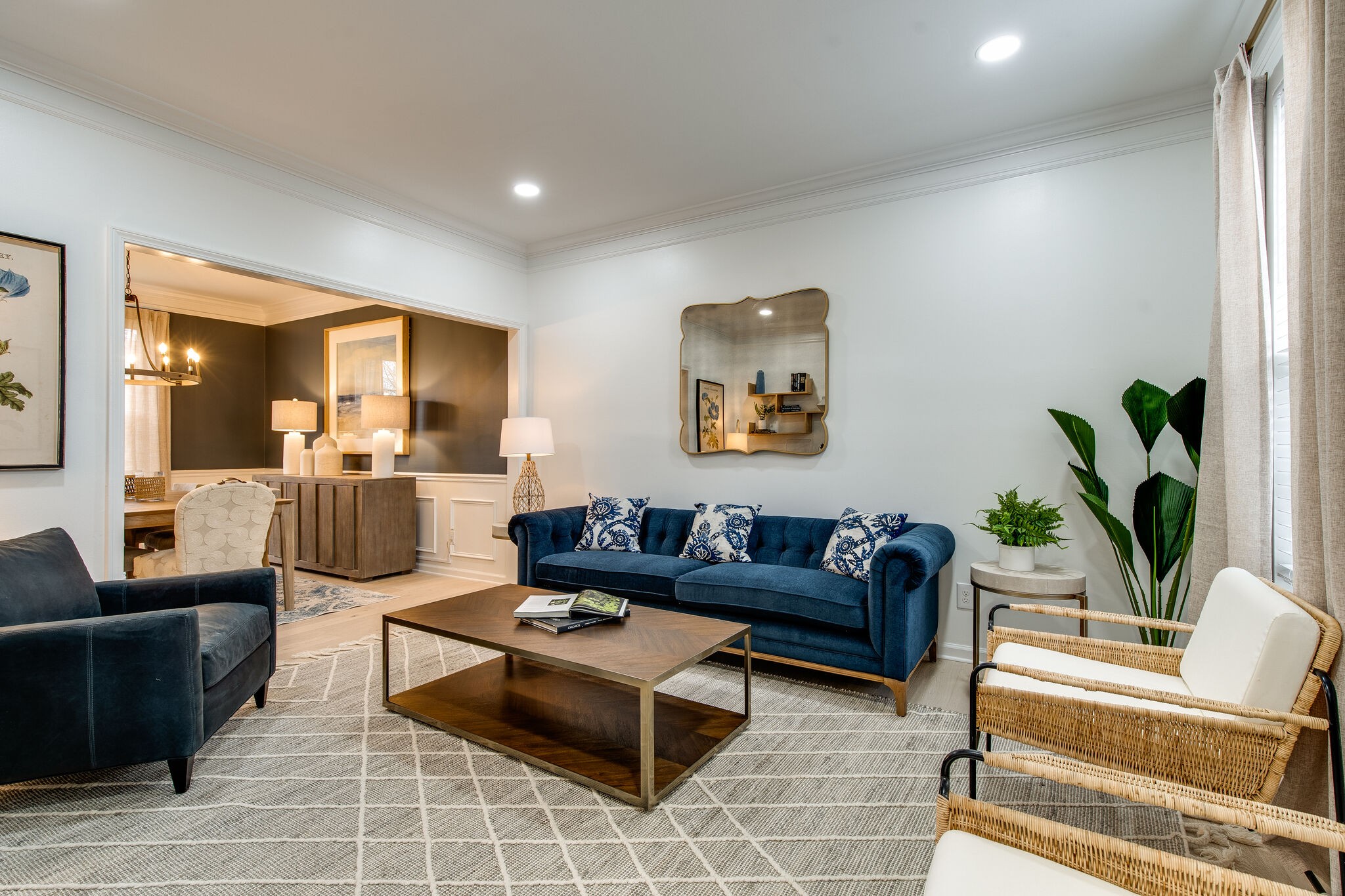 134 Stanwick Drive Franklin, TN 37067 - Photo 3 of 46 a living room with furniture and a view of kitchen