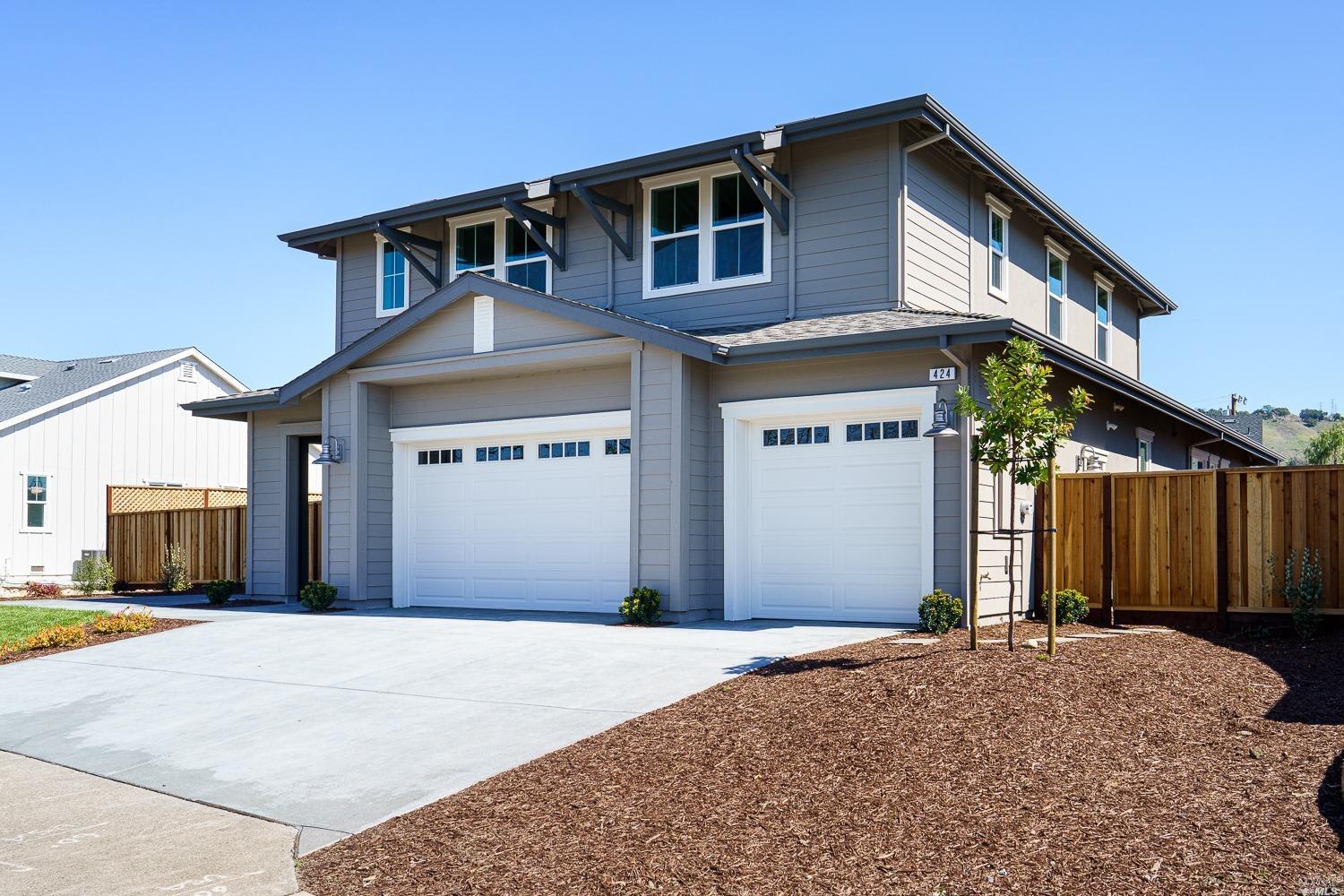 424 Newport Place Santa Rosa, CA 95403 - Photo 1 of 1 Beautiful Craftsman style home with three car garage. Fully landscaped front and back yards makes this home truly turn key!