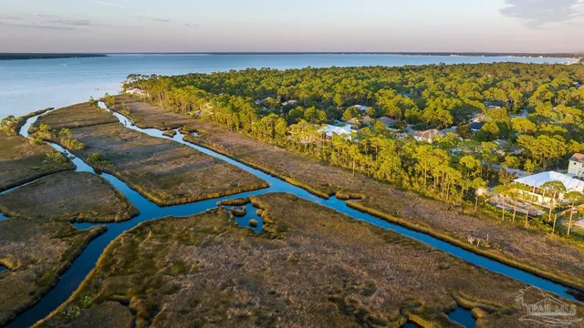 an aerial view of residential building with outdoor space