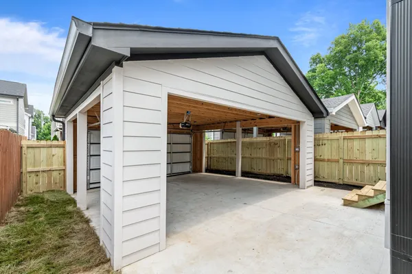 a backyard of a house
