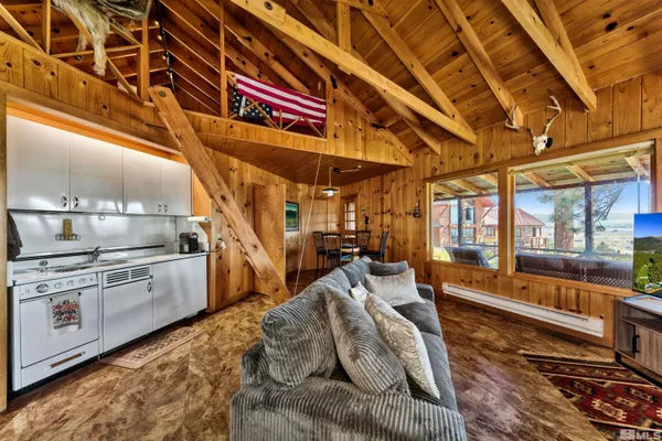 a very nice looking room with a large kitchen